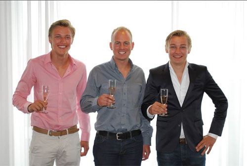Milan, Christian en Indy; kartbaan Lelystad